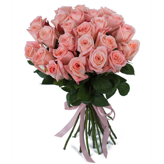 Букет из 25 розовых роз №3
