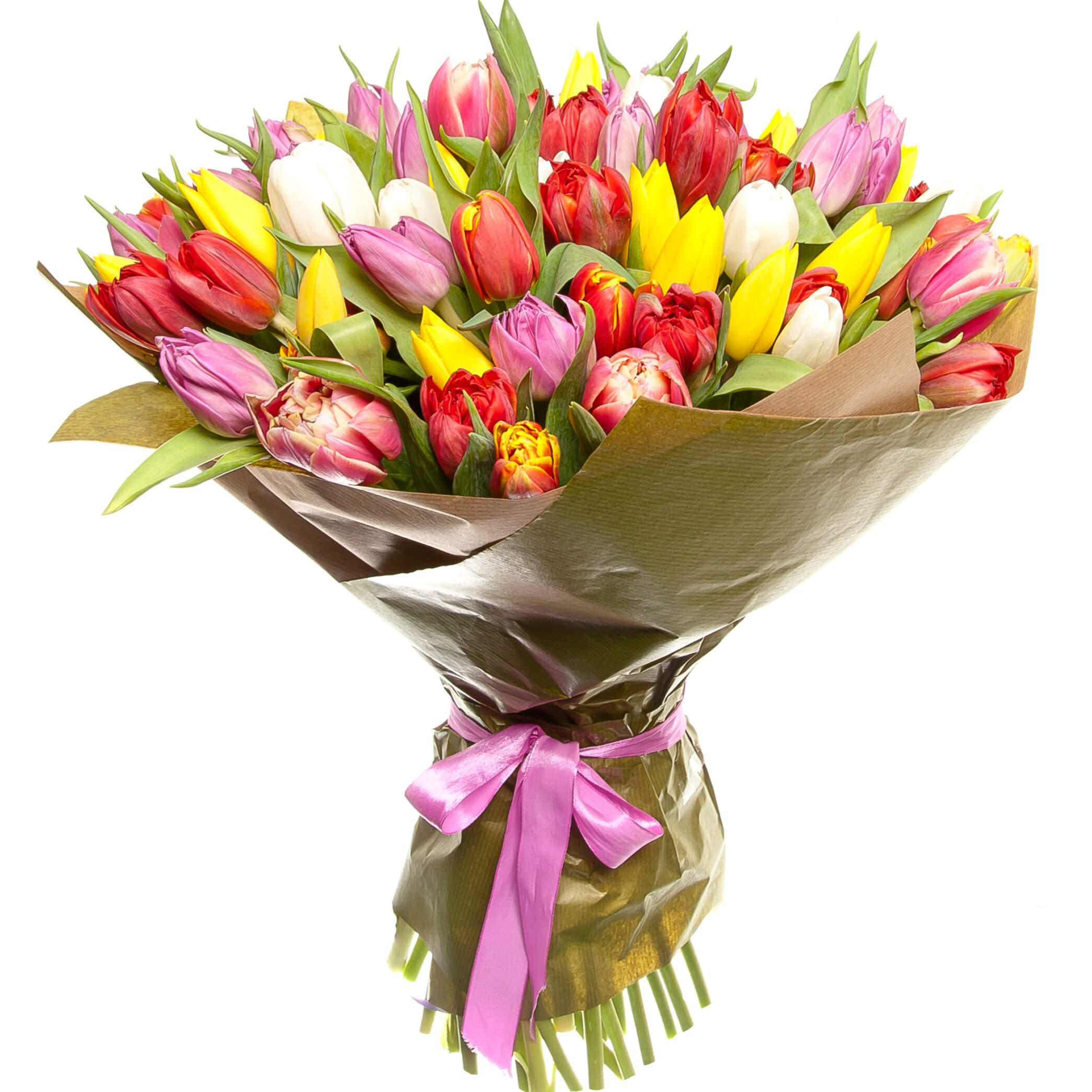 Букет из 51 тюльпана Mix №2