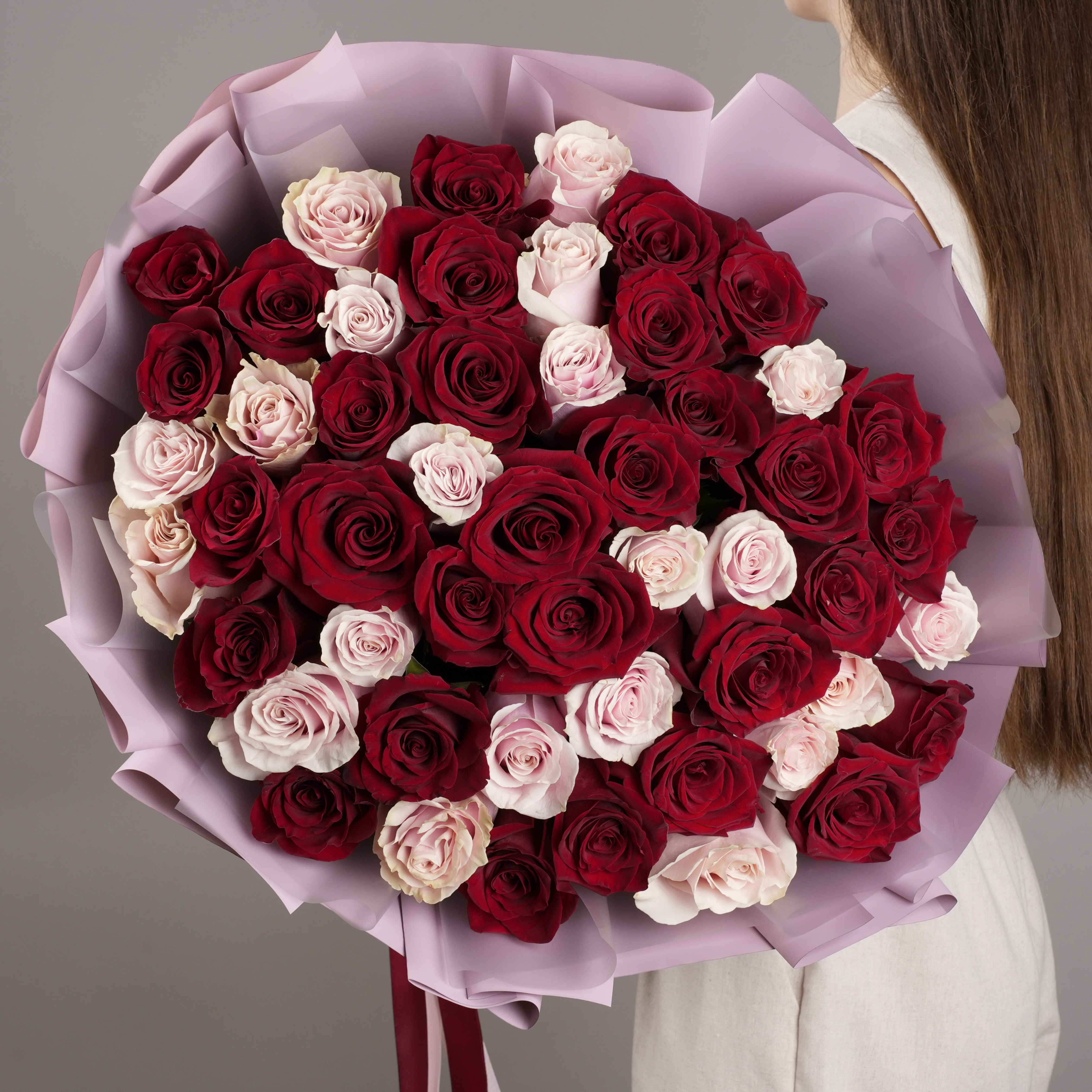 51 роза Эквадор 70 см