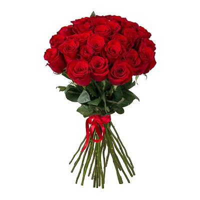 Букет из 25 Красных высоких роз