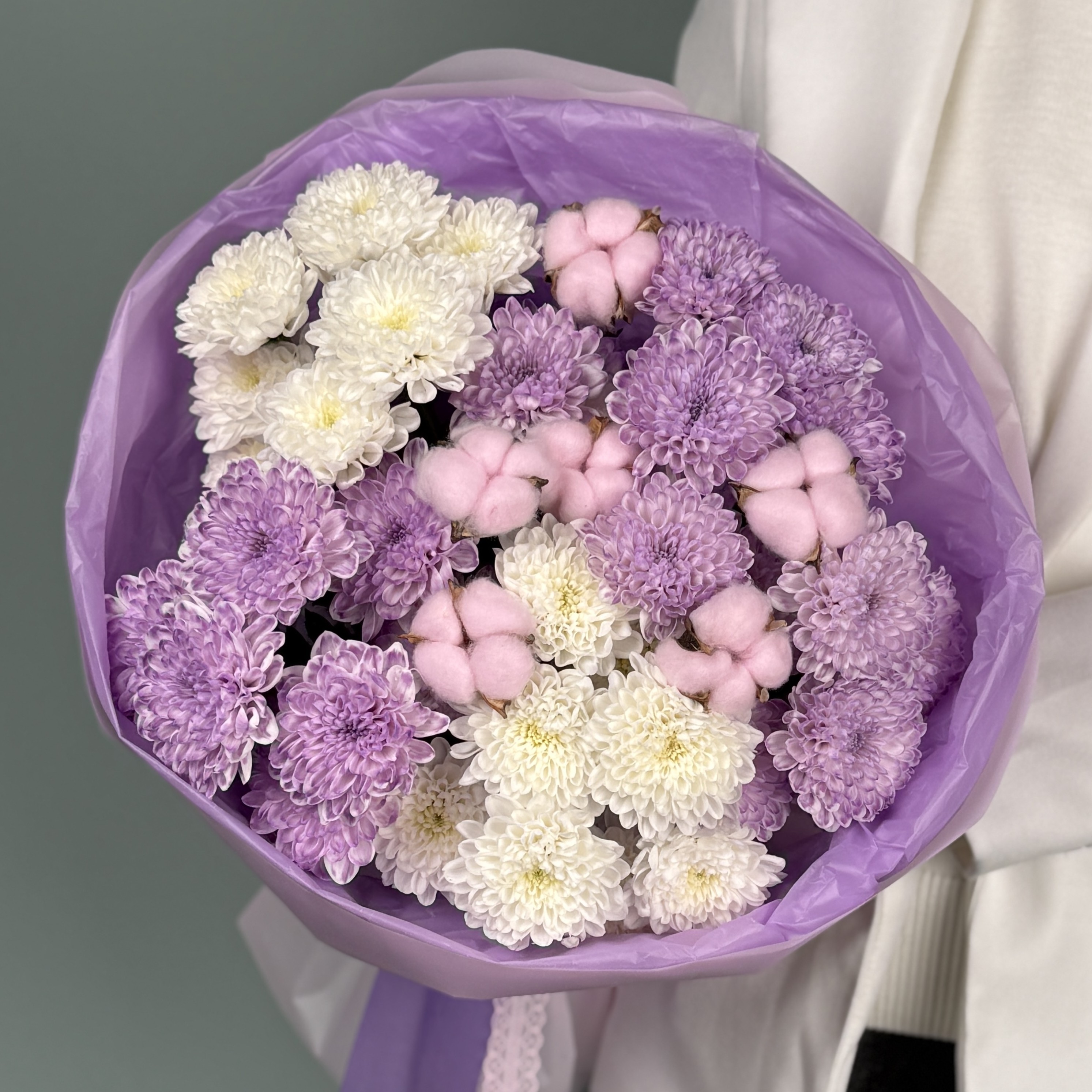 Хризантемы и хлопок